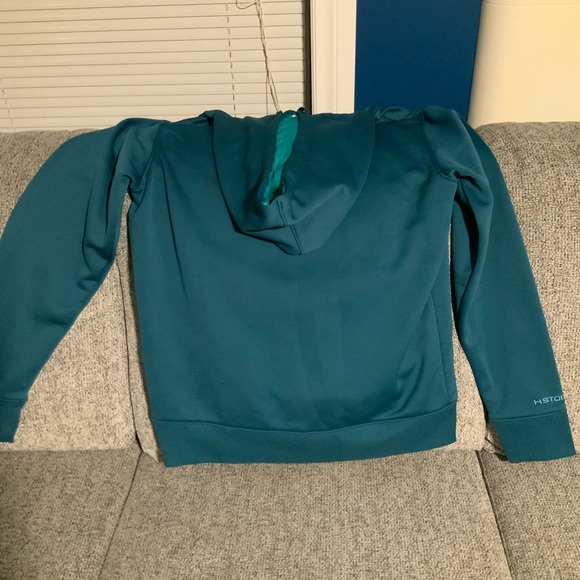 UNDER ARMOUR HOODIE, Size large… green. - Picture 2 of 2